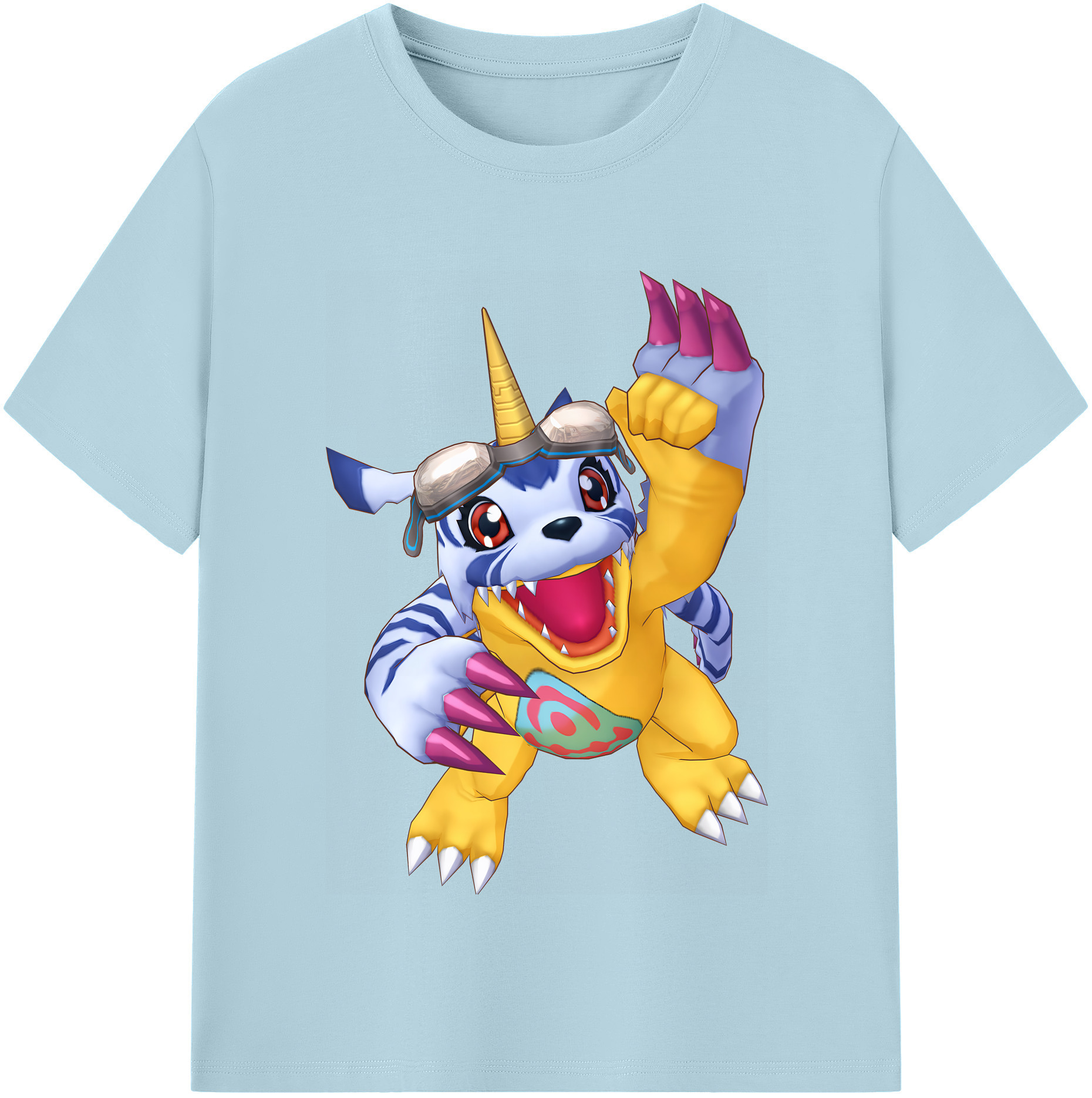 （画像用） Digimon デジタルモンスター/デジモン 綿100％半袖Tシャツ（フロントプリント）